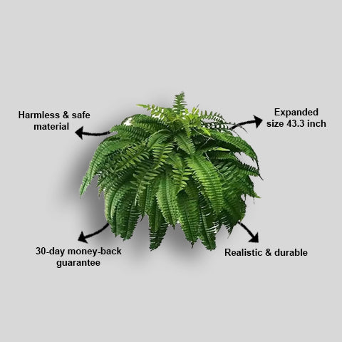 UV Resistant Lifelike Artificial Boston Fern